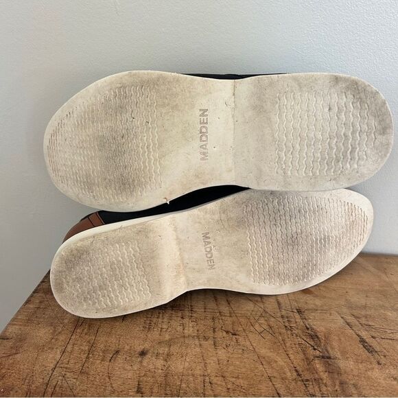 Madden men's sz 12 M-Dodge lace shoes black & brown - Picture 3 of 11